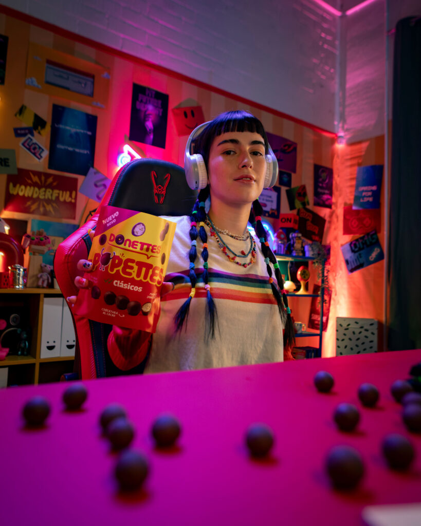 Fotografía publicitaria de producto Donettes Popettes