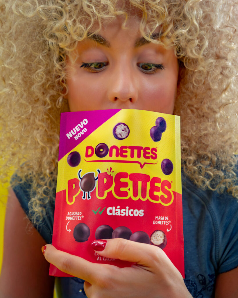 Fotografía publicitaria de producto Donettes Popettes