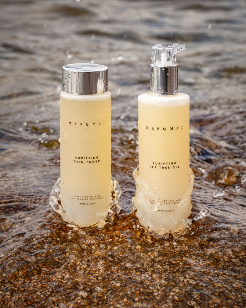 Fotografía de producto cosmética Masqmai por NUA Estudio