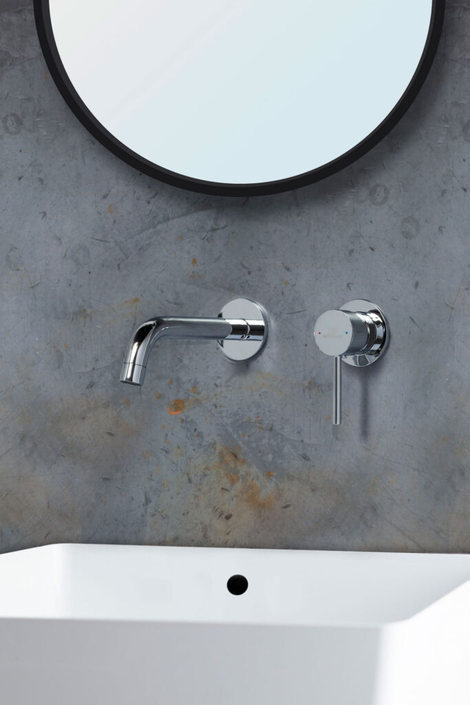 Fotografía de grifo cromado de cocina y baño de Griferías Borràs