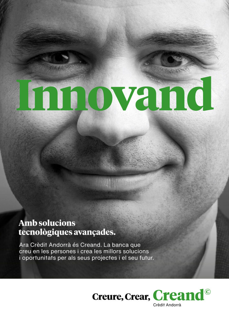 Retrato realizado para campaña de Creand Credit Andorrà