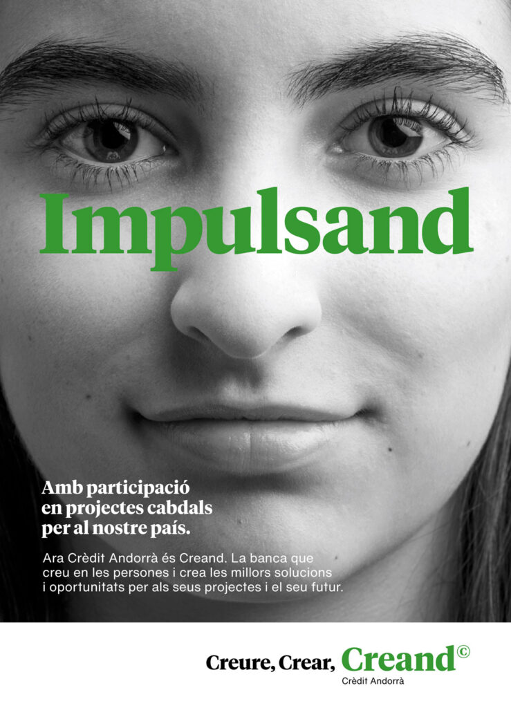 Retrato realizado para campaña de Creand Credit Andorrà