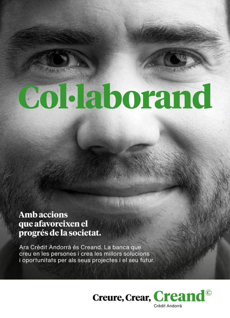 Retrato realizado para campaña de Creand Credit Andorrà