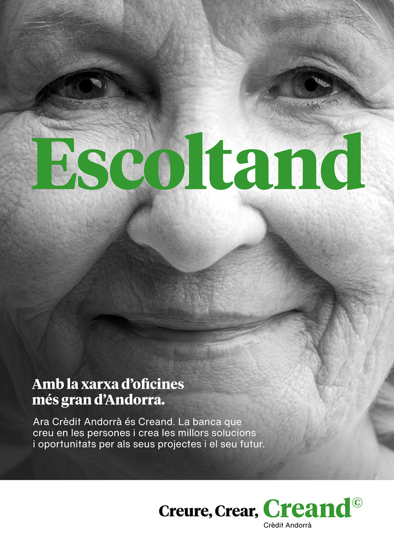 Retrato realizado para campaña de Creand Credit Andorrà