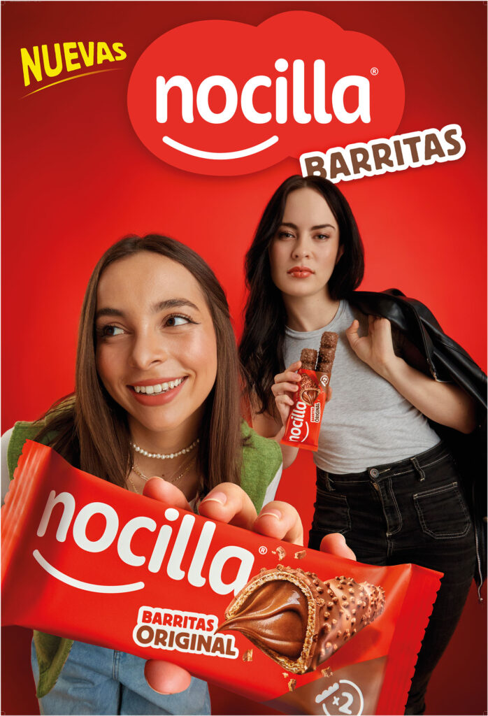 Foto de campaña publicitaria de Nocilla Barritas Original hecha en Barcelona por NUA Estudio.