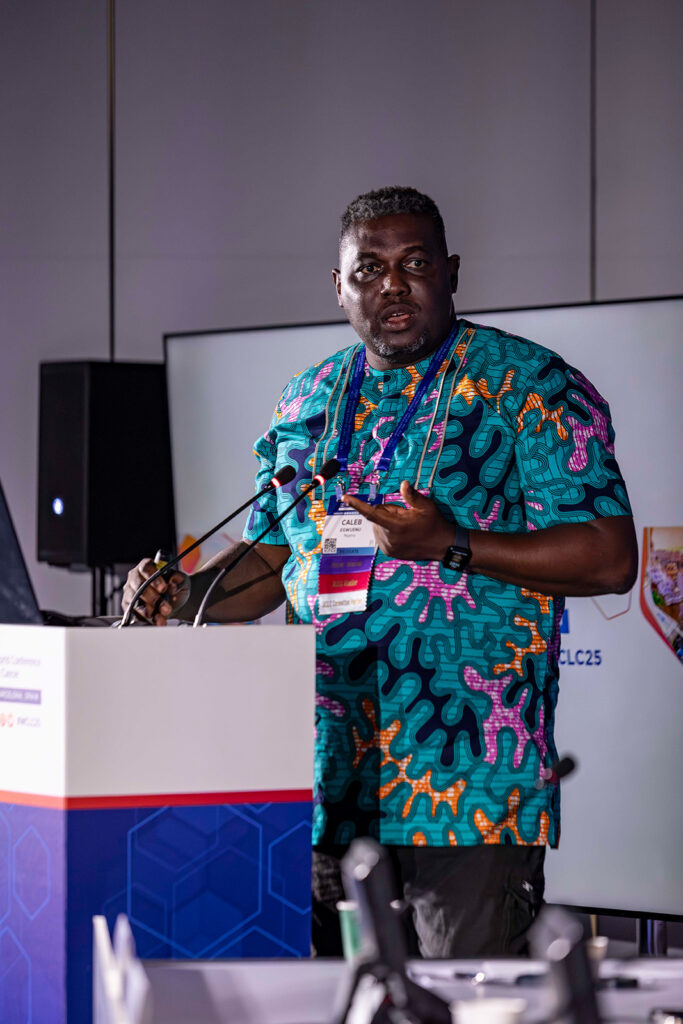 Fotografía de ponencia en el Congreso Mundial de Cáncer de Pulmón 2025 (WCLC2025) en Barcelona, realizada por NUA Estudio.