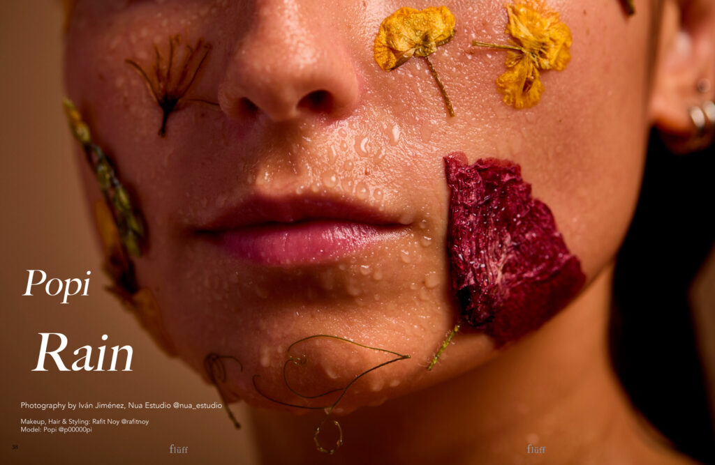 Fotografía de retrato beauty editorial Fluff realizada en Barcelona por NUA Estudio