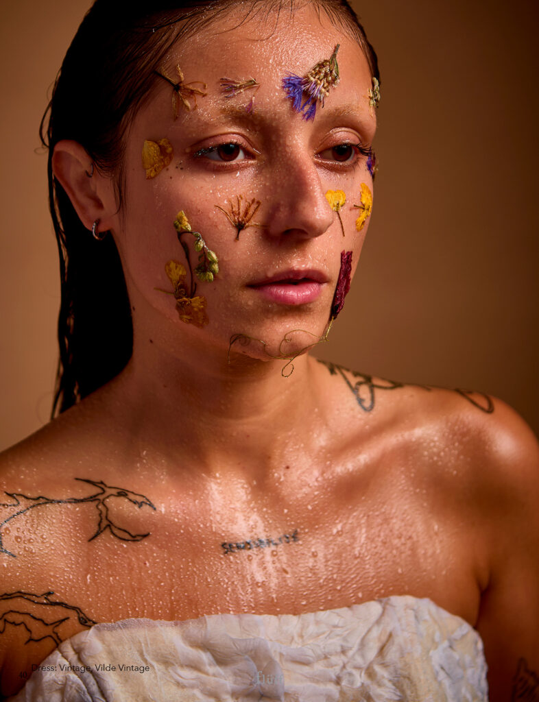 Fotografía de retrato beauty editorial Fluff realizada en Barcelona por NUA Estudio