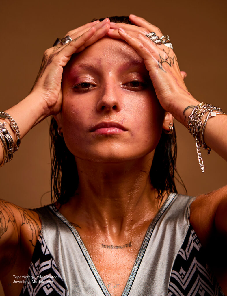 Fotografía de retrato beauty editorial Fluff realizada en Barcelona por NUA Estudio