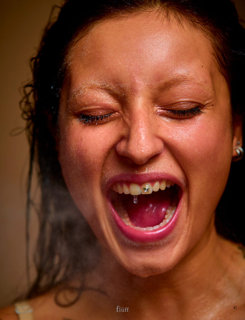 Fotografía de retrato beauty editorial Fluff realizada en Barcelona por NUA Estudio