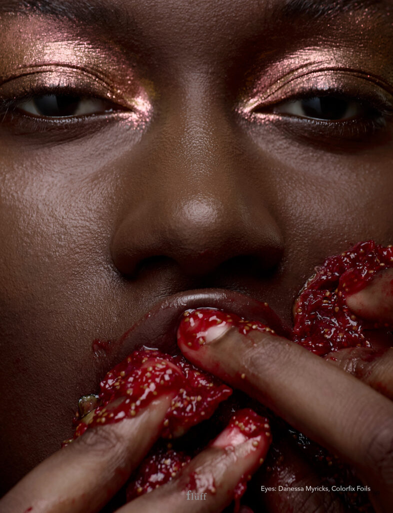 Fotografía de retrato beauty editorial Fluff realizada en Barcelona por NUA Estudio