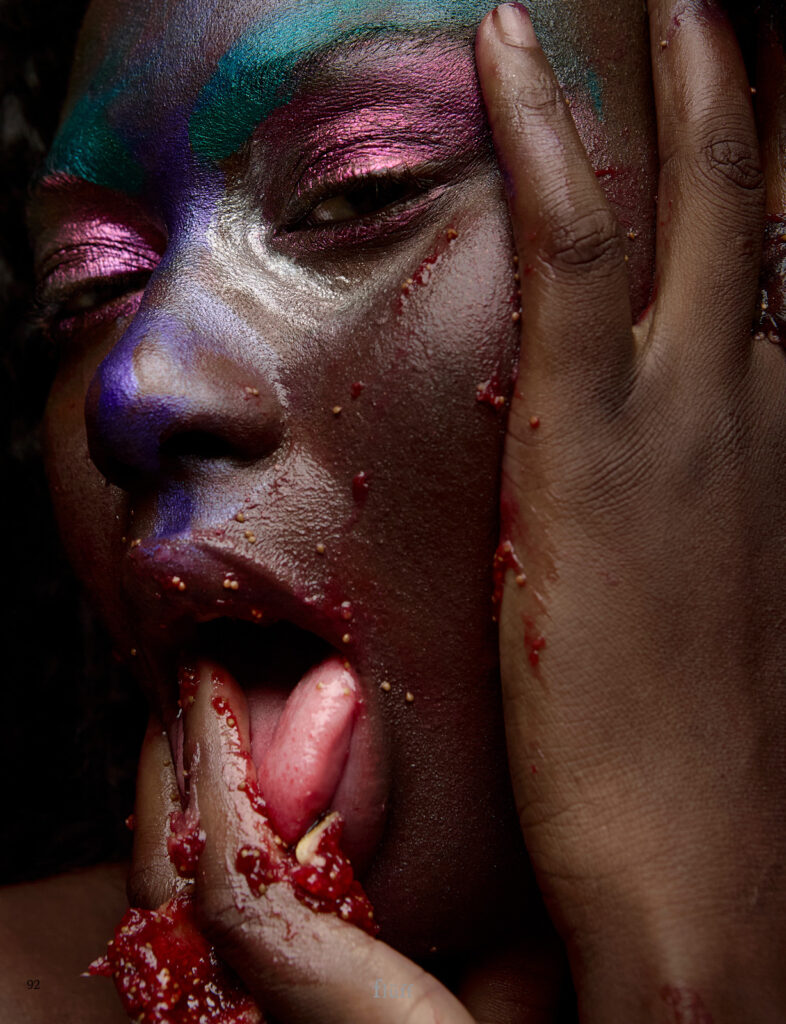 Fotografía de retrato beauty editorial Fluff realizada en Barcelona por NUA Estudio